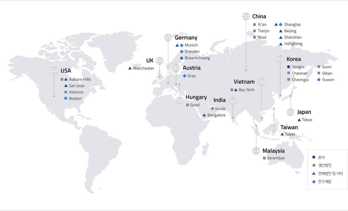 Global Network 지도